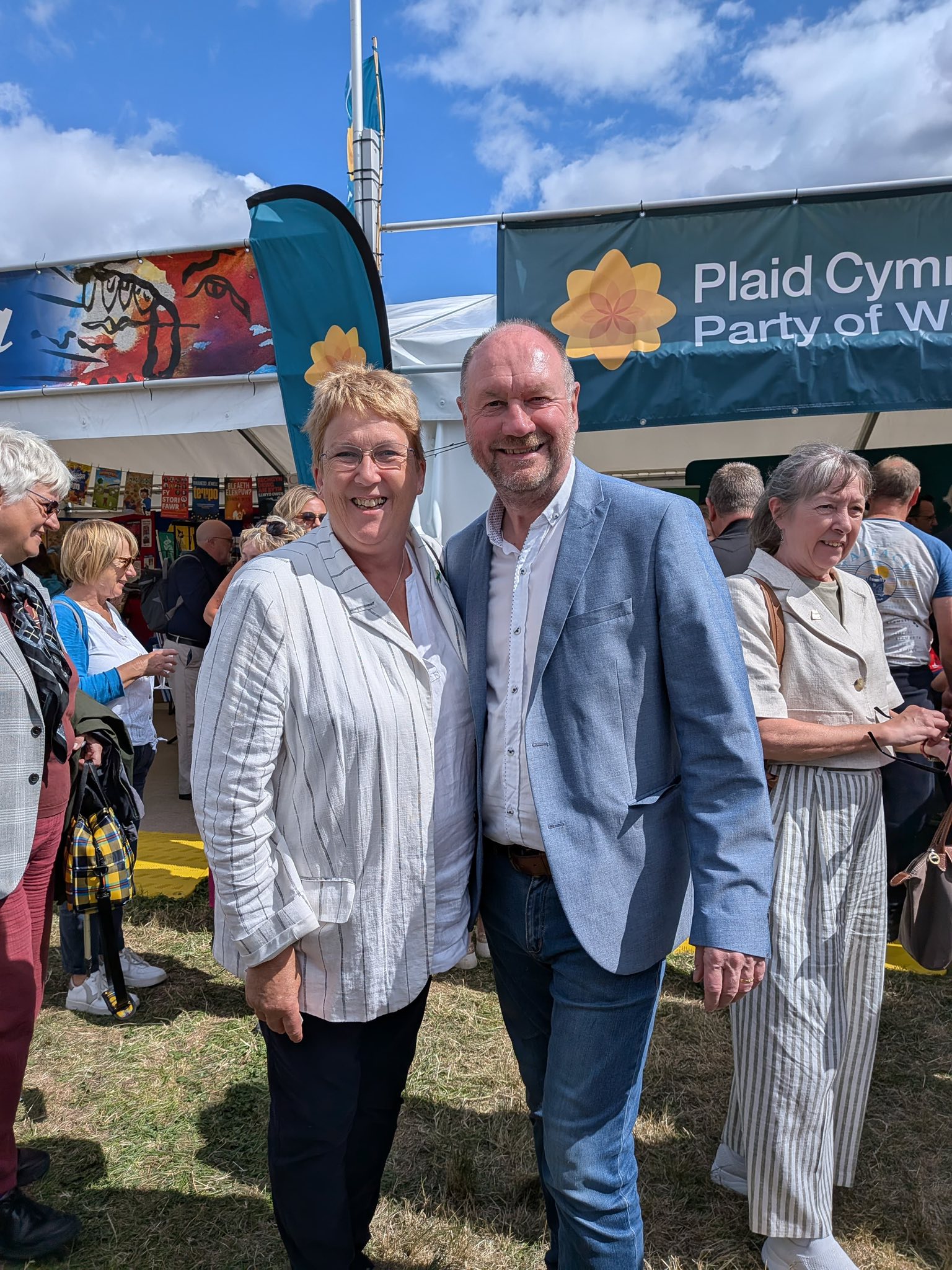 Ann Davies MP and Cefin Campbell MS at the National Eisteddfod