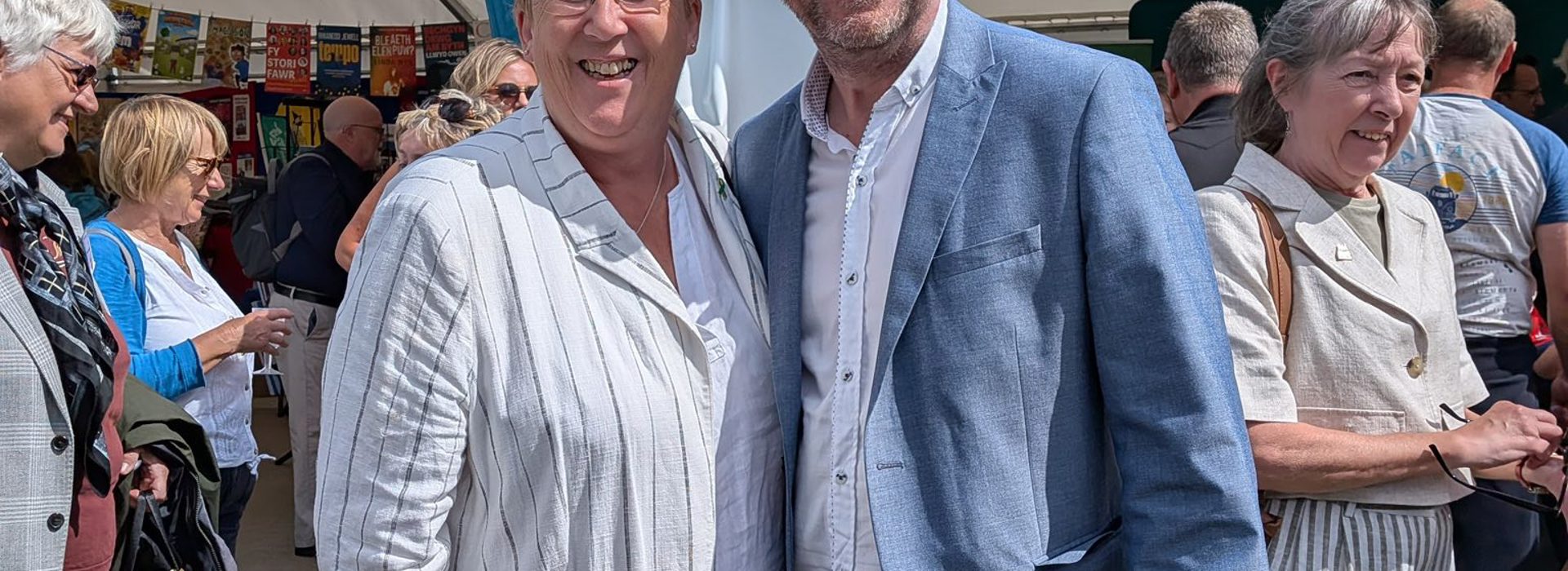 Ann Davies MP and Cefin Campbell MS at the National Eisteddfod