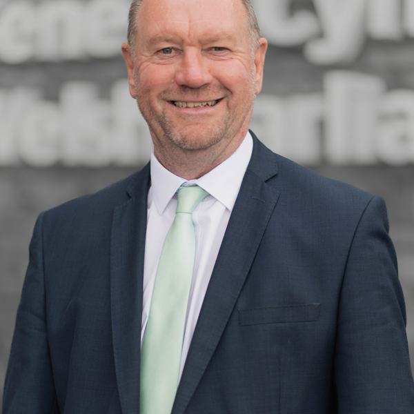Outside of the Senedd
